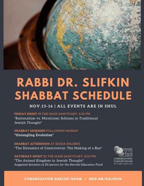 Banner Image for Scholar-in-Residence: Rabbi Dr. Natan Slifkin