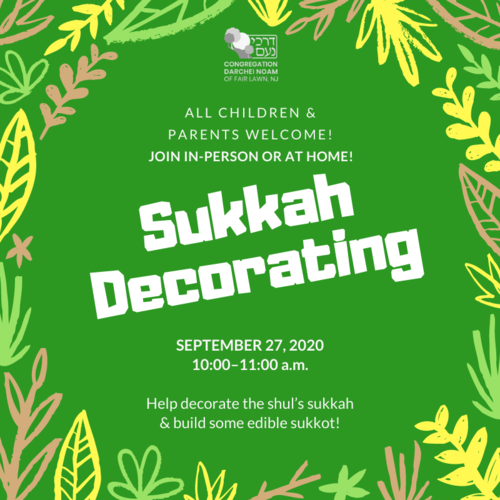 Banner Image for Sukkah Decorating