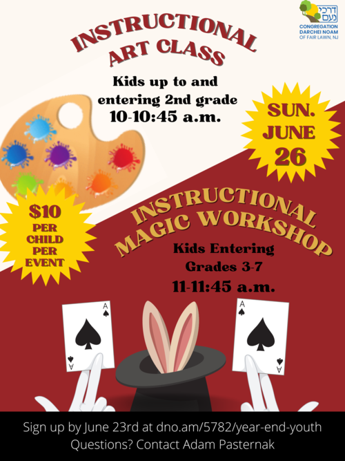 Banner Image for Instructional Art Class and Instructional Magic Workshop