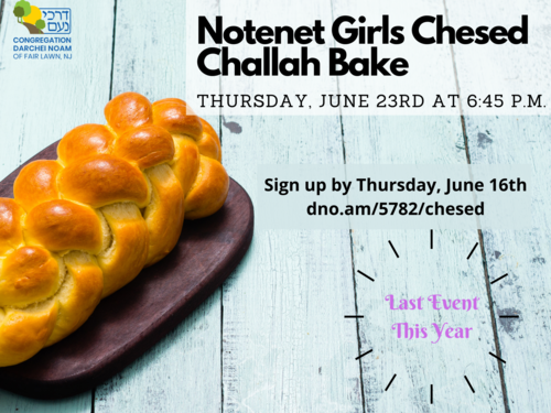 Banner Image for Notenet Girls Chesed Challah Bake