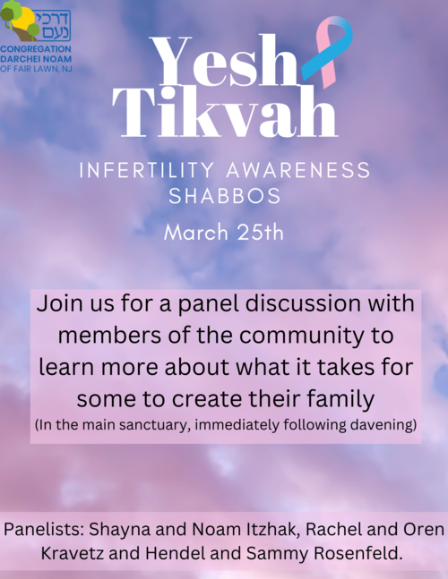 Banner Image for Yesh Tikvah Infertility Awareness Shabbos
