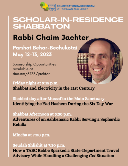Banner Image for Scholar-in-Residence with Rabbi Chaim Jachter
