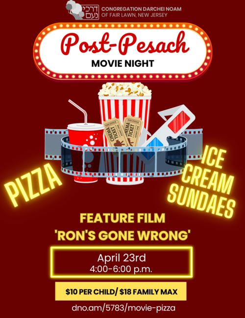 Banner Image for Post-Pesach Pizza, Movie and Sundae Making