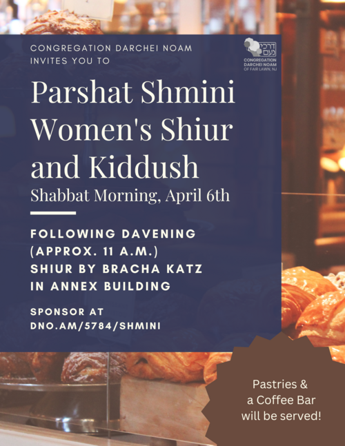 Banner Image for Women's Shiur and Kiddush